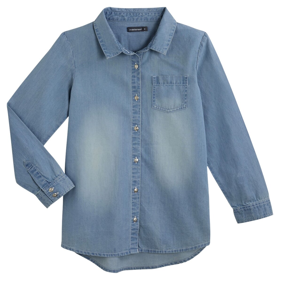 IN EXTENSO Chemise en jean manches longues fille