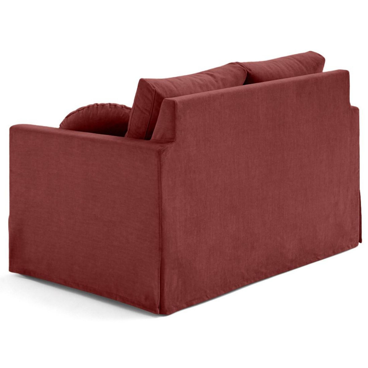 LISA DESIGN Serena - canapé droit déhoussable 2 places en velours