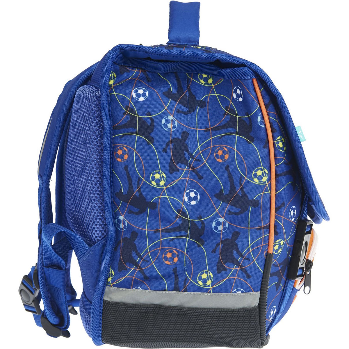 AUCHAN Cartable 36 cm bleu FOOTBALL