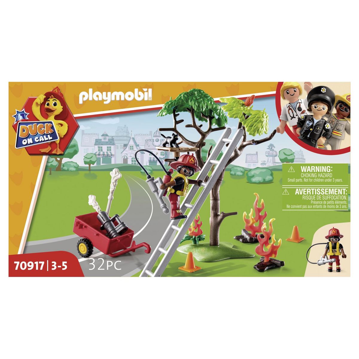 PLAYMOBIL Duck on call 70917 Pompier et chat