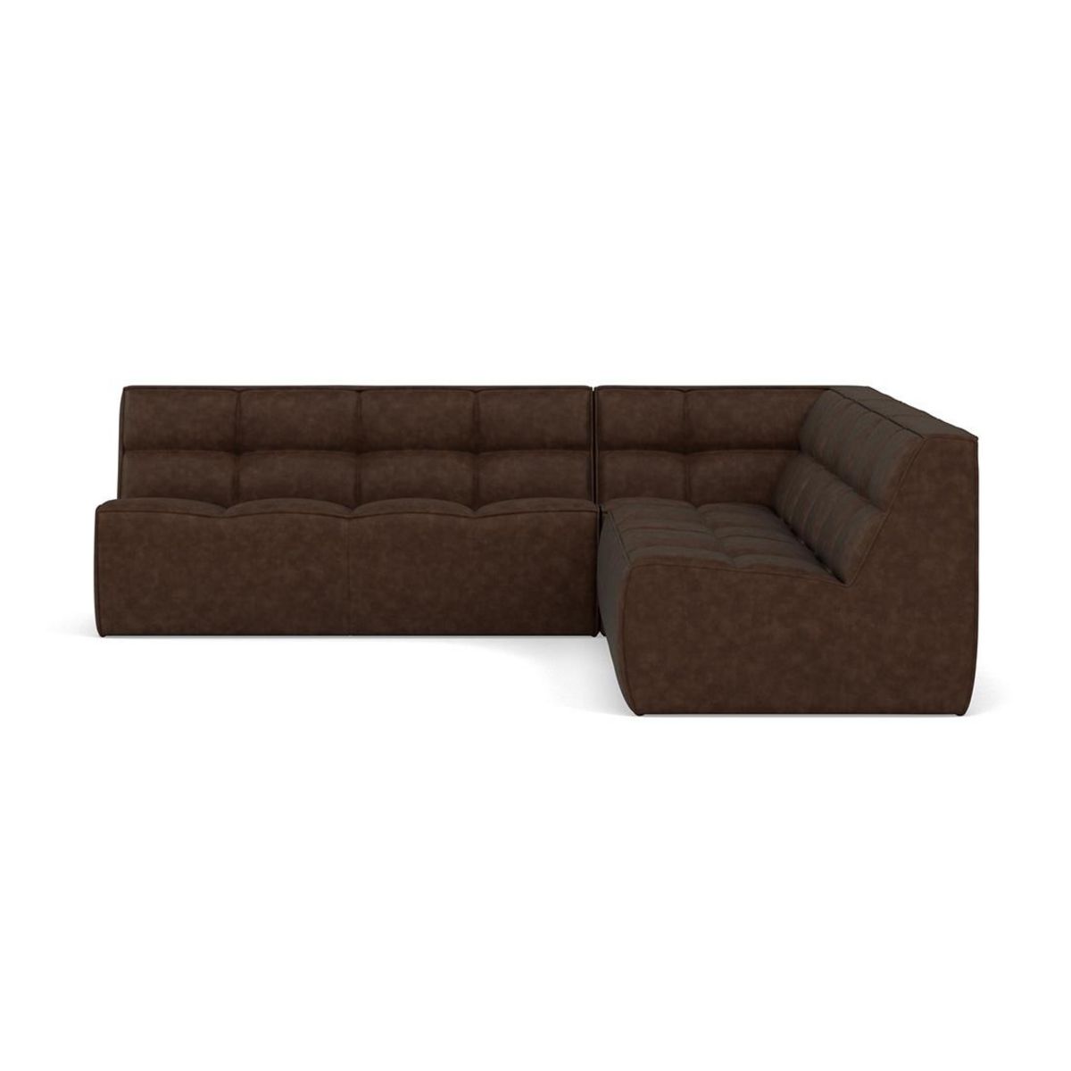 LISA DESIGN Alya - canapé modulable d'angle réversible 5 places en simili