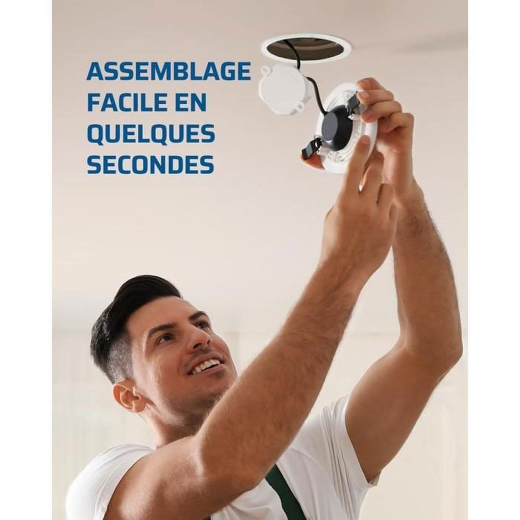 Voir la diapositive 4 : Interrupteur d éclairage sans fil 230V 10A 2300W 433,92 MHz portée 30 m avec 1 récepteur et 1 télécommande