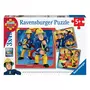 RAVENSBURGER Puzzles 3x49 pieces Notre héros sam le pompier
