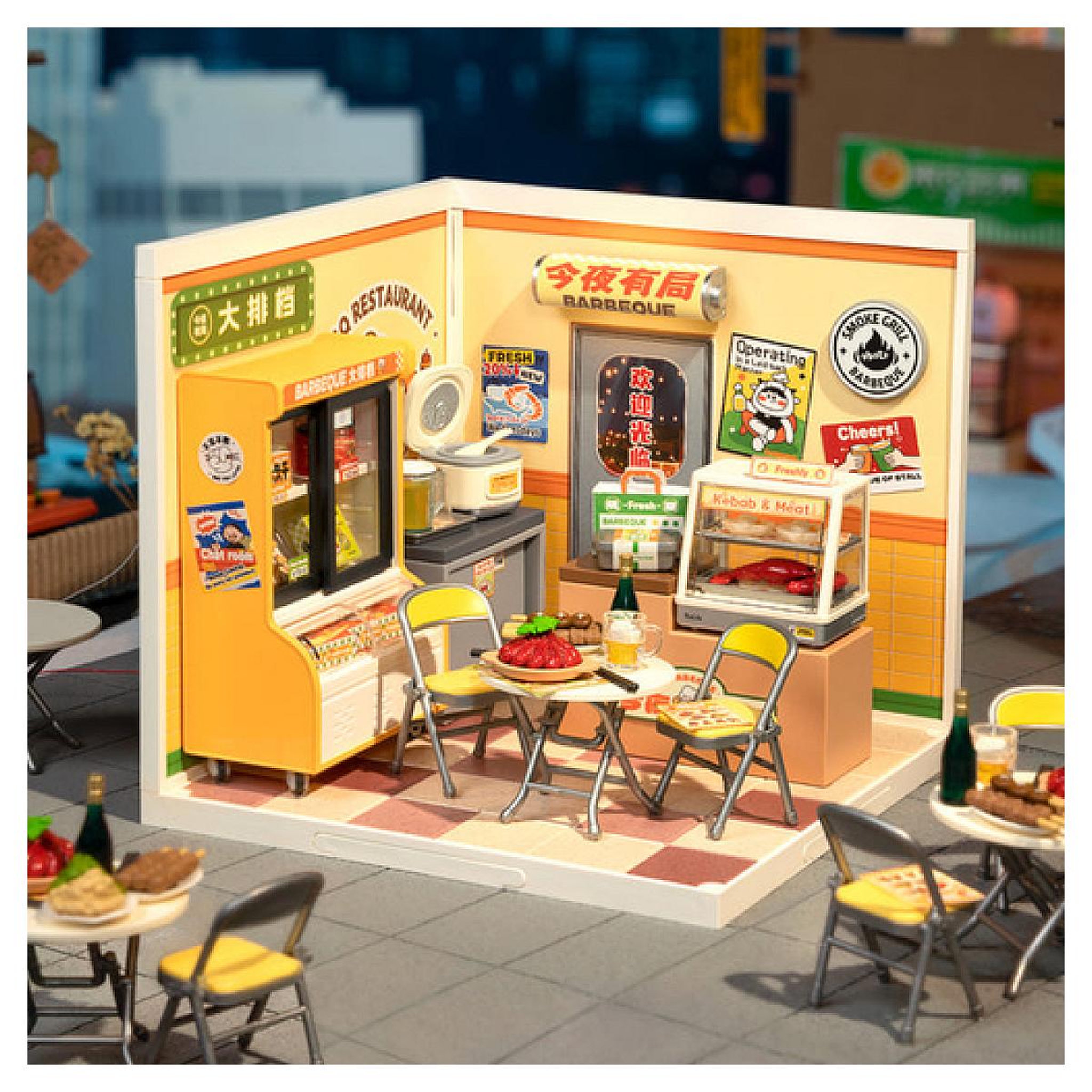 Voir la diapositive 3 : ROBOTIME Super Creator - Night out food stall