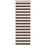 VIDAXL Store zebre marron 80x200 cm largeur du tissu 75,9 cm polyester
