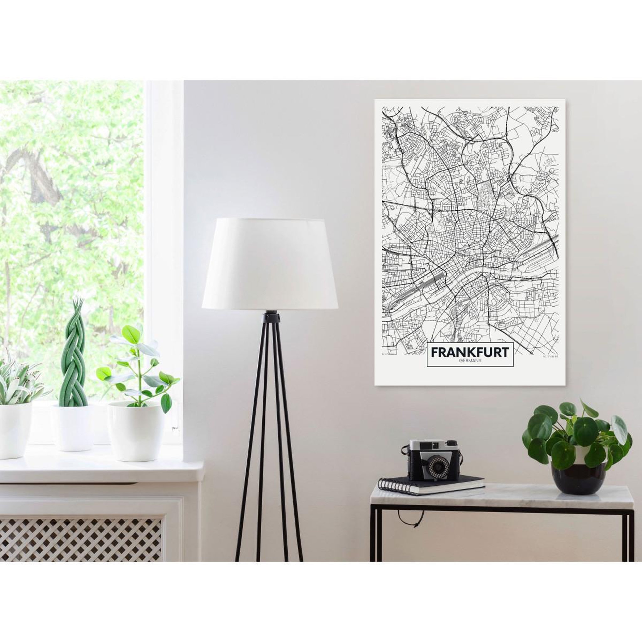 Voir la diapositive 2 : Paris Prix Tableau Imprimé  Map of Frankfurt