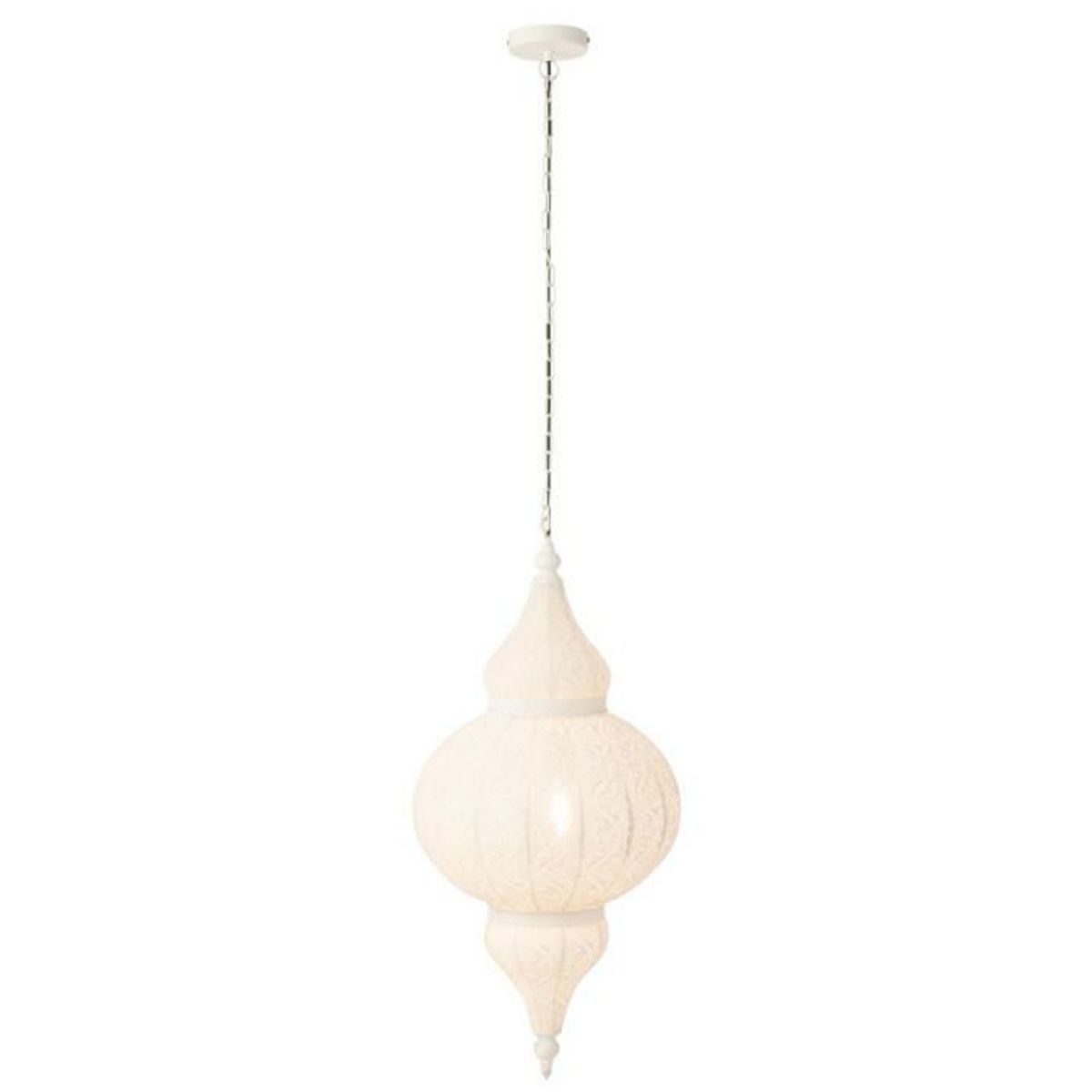 Paris Prix Lampe Suspension en Métal  Bore  86cm Blanc