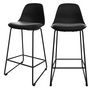 Voir la diapositive 1 : Rendez vous déco Lot de 2 chaises pour îlot central 65 cm blanches - Leni