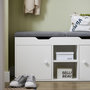 Voir la diapositive 4 : SOBUY SoBuy - Banc de rangement à chaussures avec 2 tiroirs - Moderne - FSR96