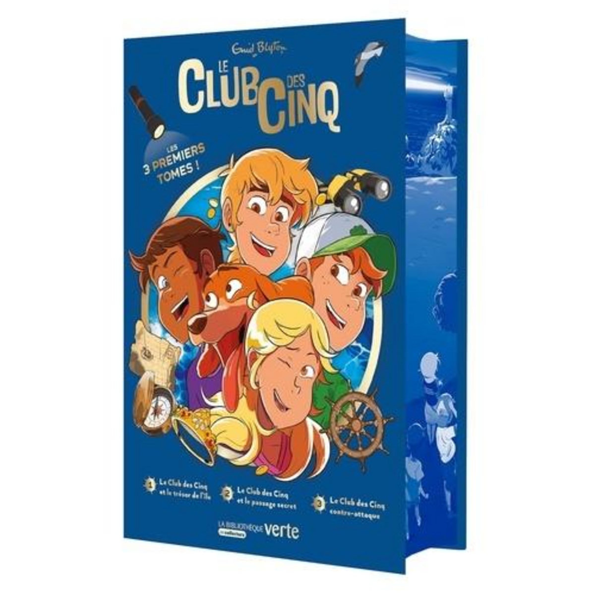 LE CLUB DES CINQ TOMES 1 A 3 : TOME 1, LE CLUB DES CINQ ET LE TRESOR DE L'ILE ; TOME 2, LE CLUB DES CINQ ET LE PASSAGE SECRET ; TOME 3, LE CLUB DES CINQ CONTRE-ATTAQUE. EDITION COLLECTOR, Blyton Enid