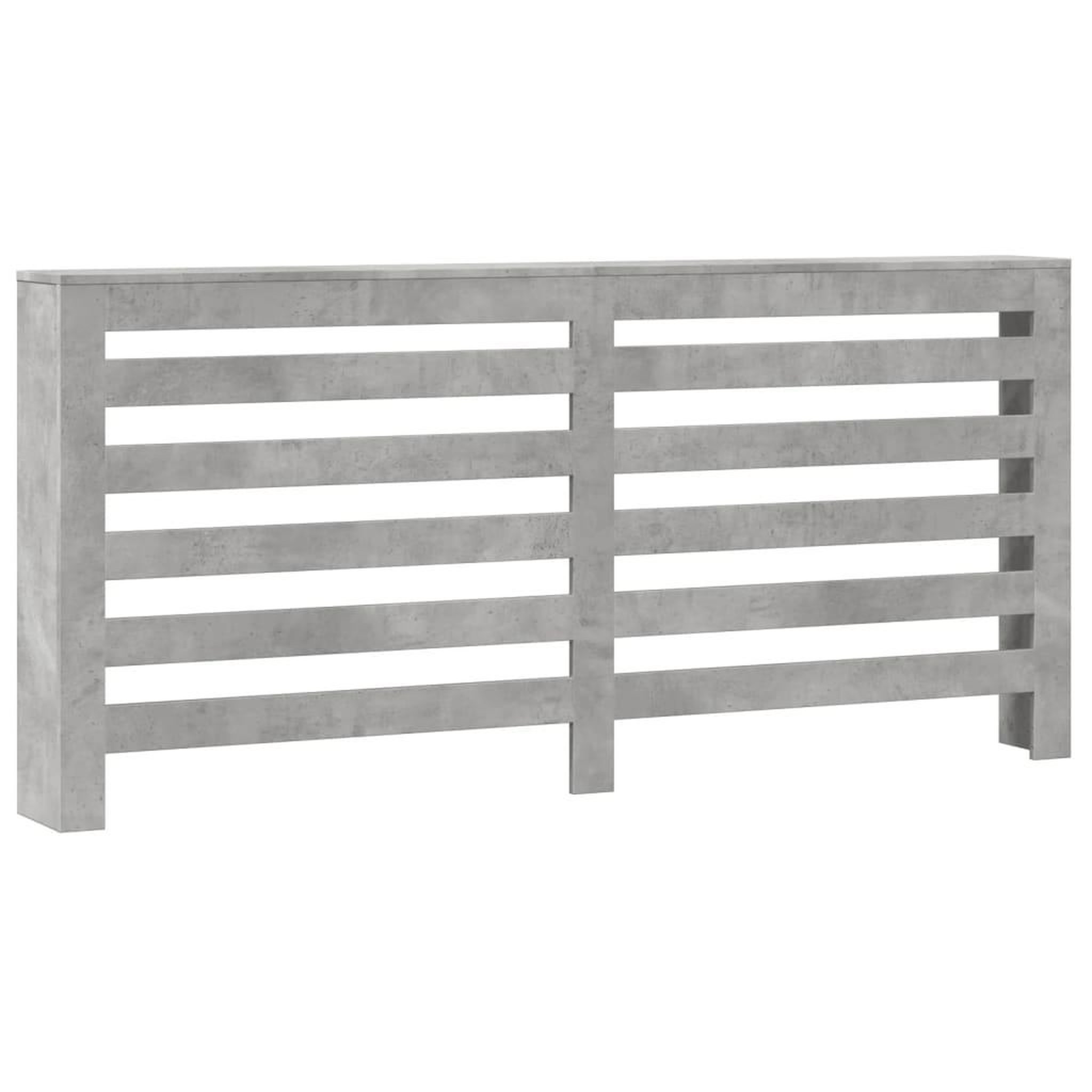 Voir la diapositive 2 : VIDAXL Cache-radiateur gris beton 175x20x82 cm bois d'ingenierie