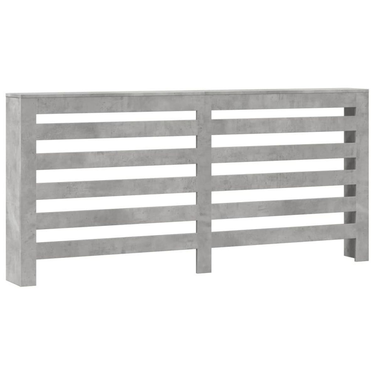 VIDAXL Cache-radiateur gris beton 175x20x82 cm bois d'ingenierie