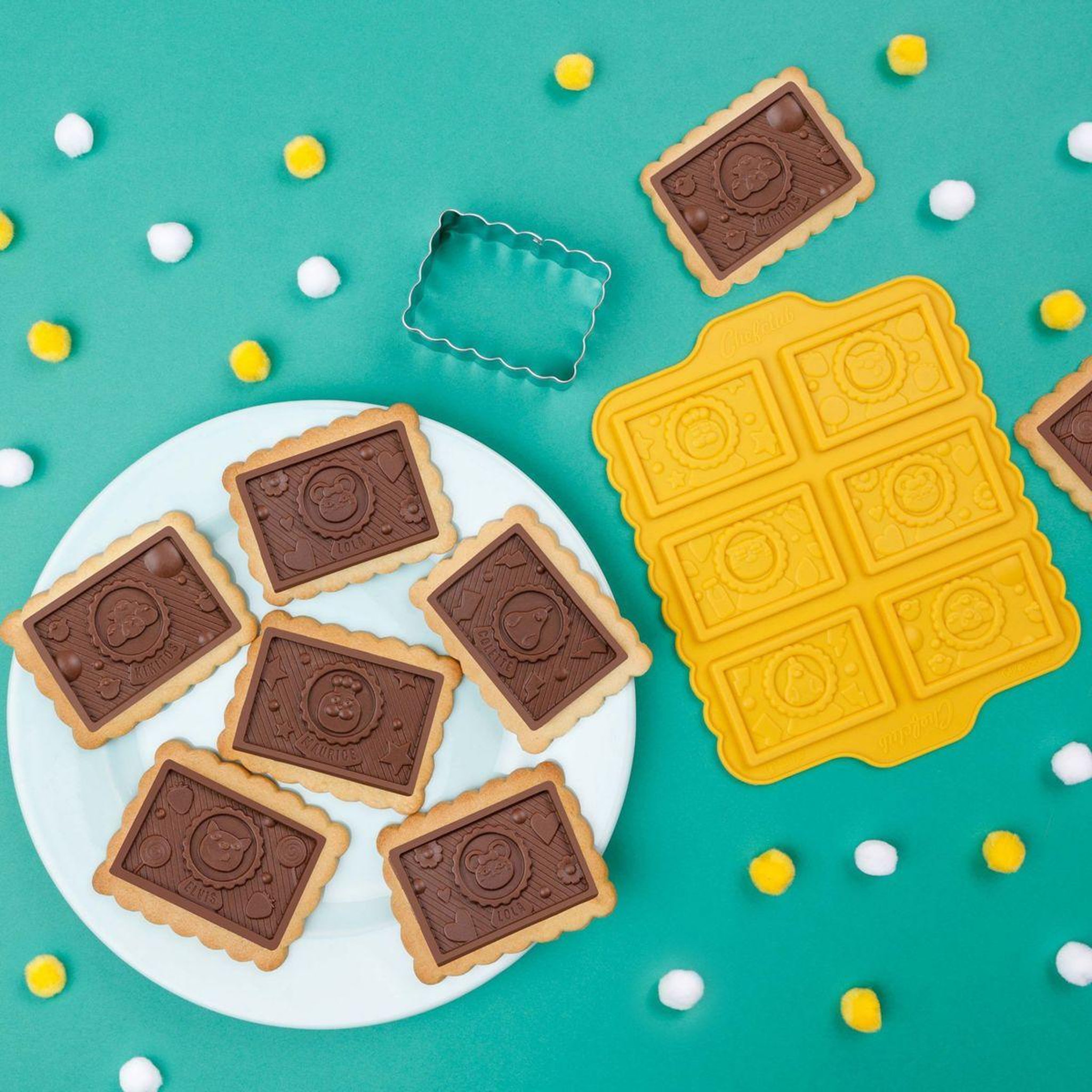 Voir la diapositive 5 : CHEFCLUB Moule à biscuits biscuits chocolates