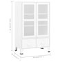 Voir la diapositive 6 : VIDAXL Coffre de rangement industriel Blanc 70x40x115 cm Metal