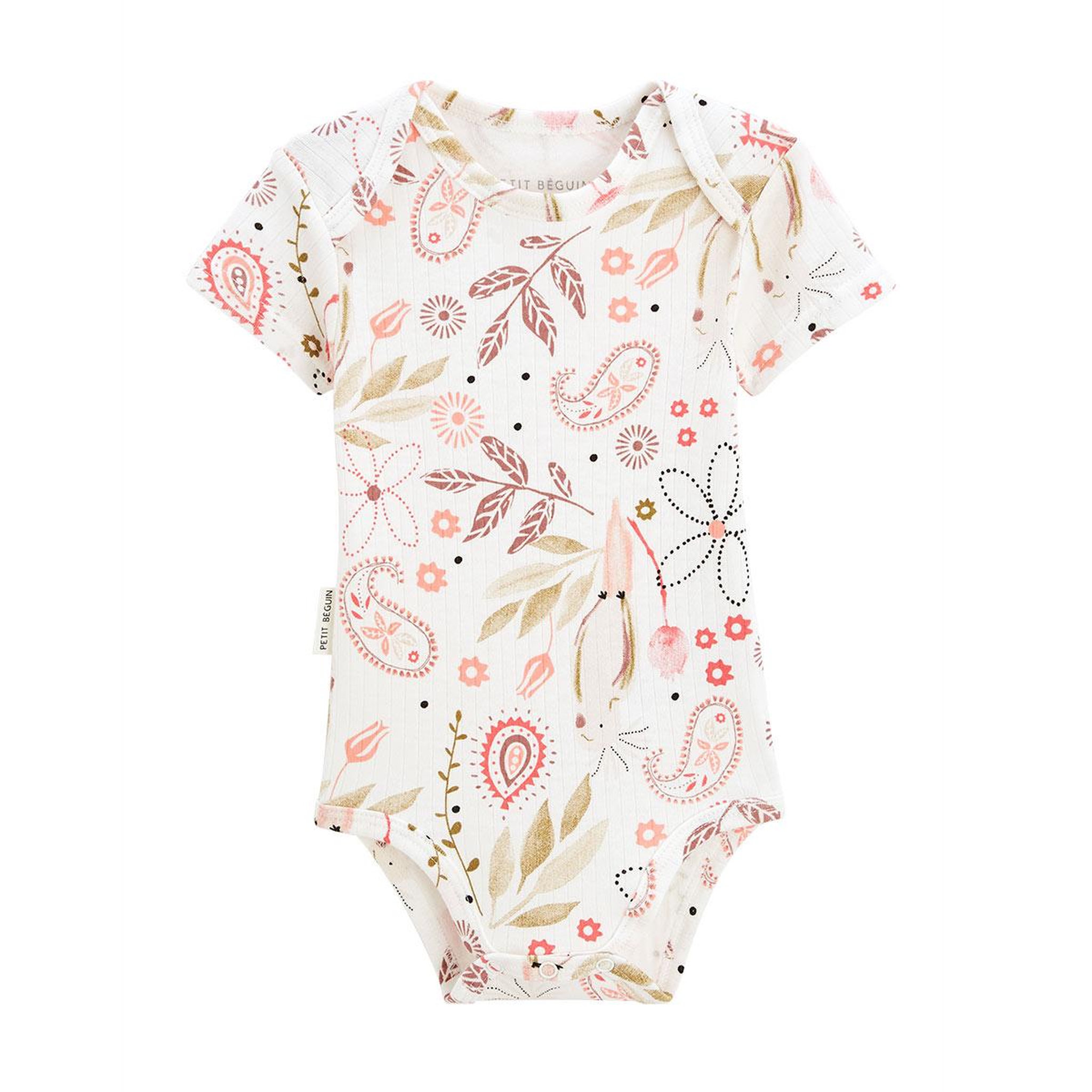 Voir la diapositive 3 : Petit Béguin Lot de 2 bodies bébé manches courtes Haapiti
