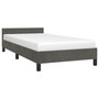 Voir la diapositive 3 : VIDAXL Cadre de lit sans matelas gris fonce 100x200 cm velours