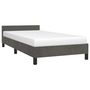 Voir la diapositive 3 : VIDAXL Cadre de lit sans matelas gris fonce 100x200 cm velours