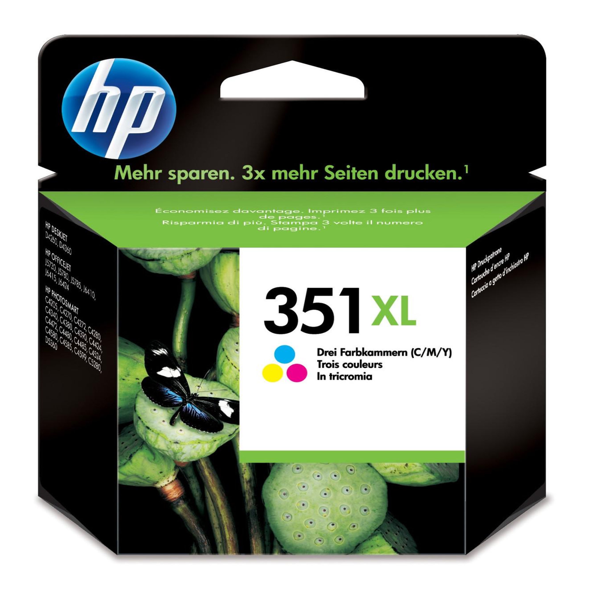 Voir la diapositive 3 : HP HP 351XL cartouche d'encre trois couleurs grande capacité authentique
