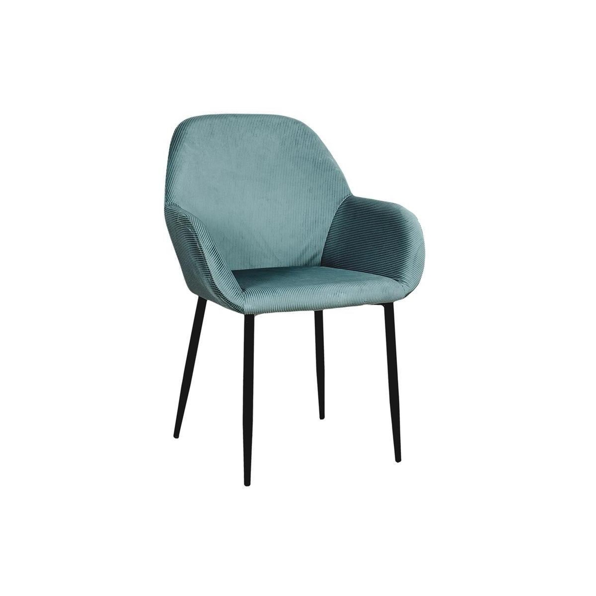 Voir la diapositive 2 : The Home Deco Factory Lot de 2 fauteuils design  giulia  85cm bleu canard