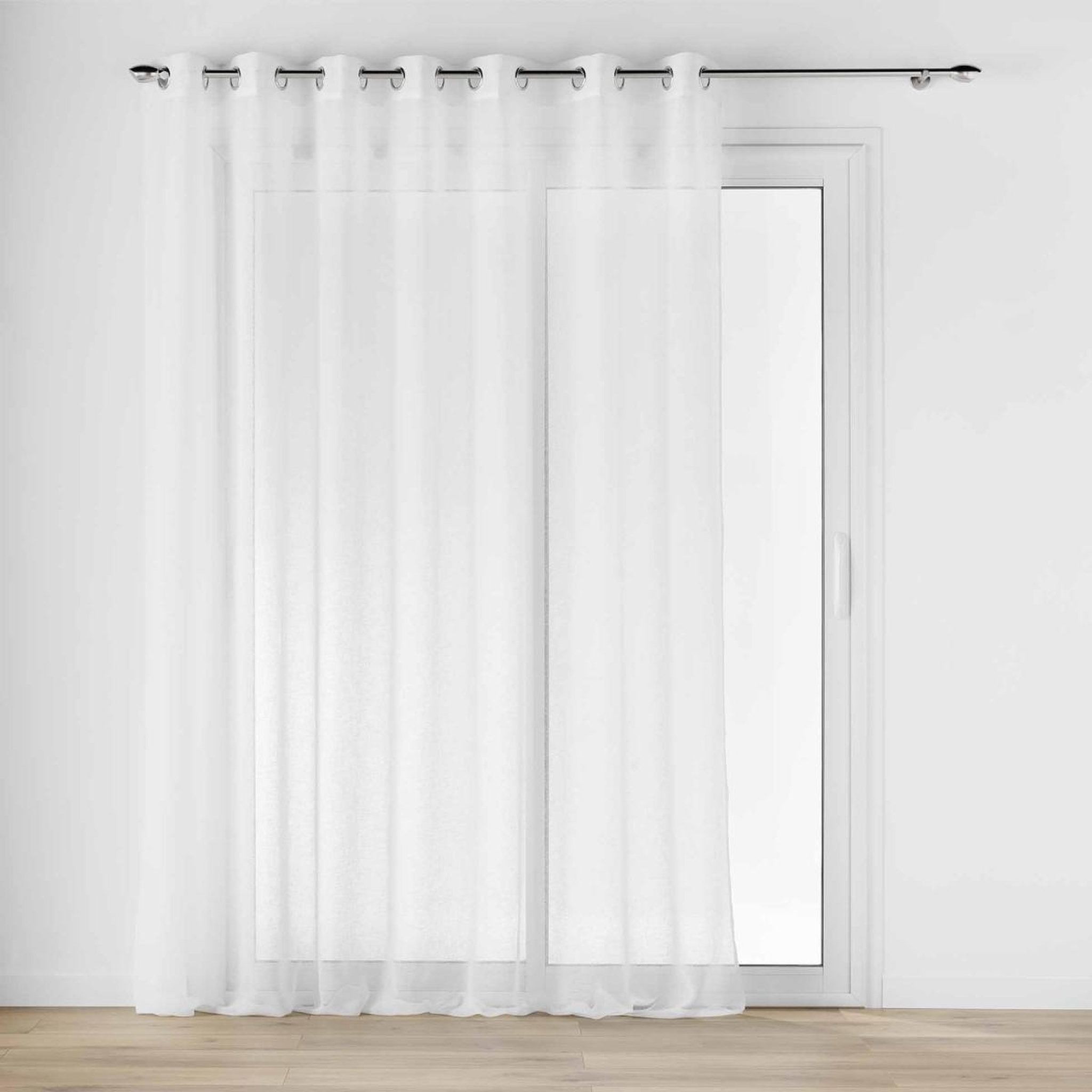 Douceur d'Intérieur Rideau voilage à œillets  carlin  240x240cm naturel