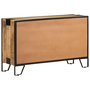 Voir la diapositive 5 : VIDAXL Buffet 100x31x60 cm Bois de manguier massif brut