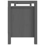 Voir la diapositive 4 : VIDAXL Banc d'entree Gris 110x40x60 cm Bois de pin massif