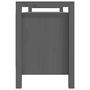Voir la diapositive 4 : VIDAXL Banc d'entree Gris 110x40x60 cm Bois de pin massif