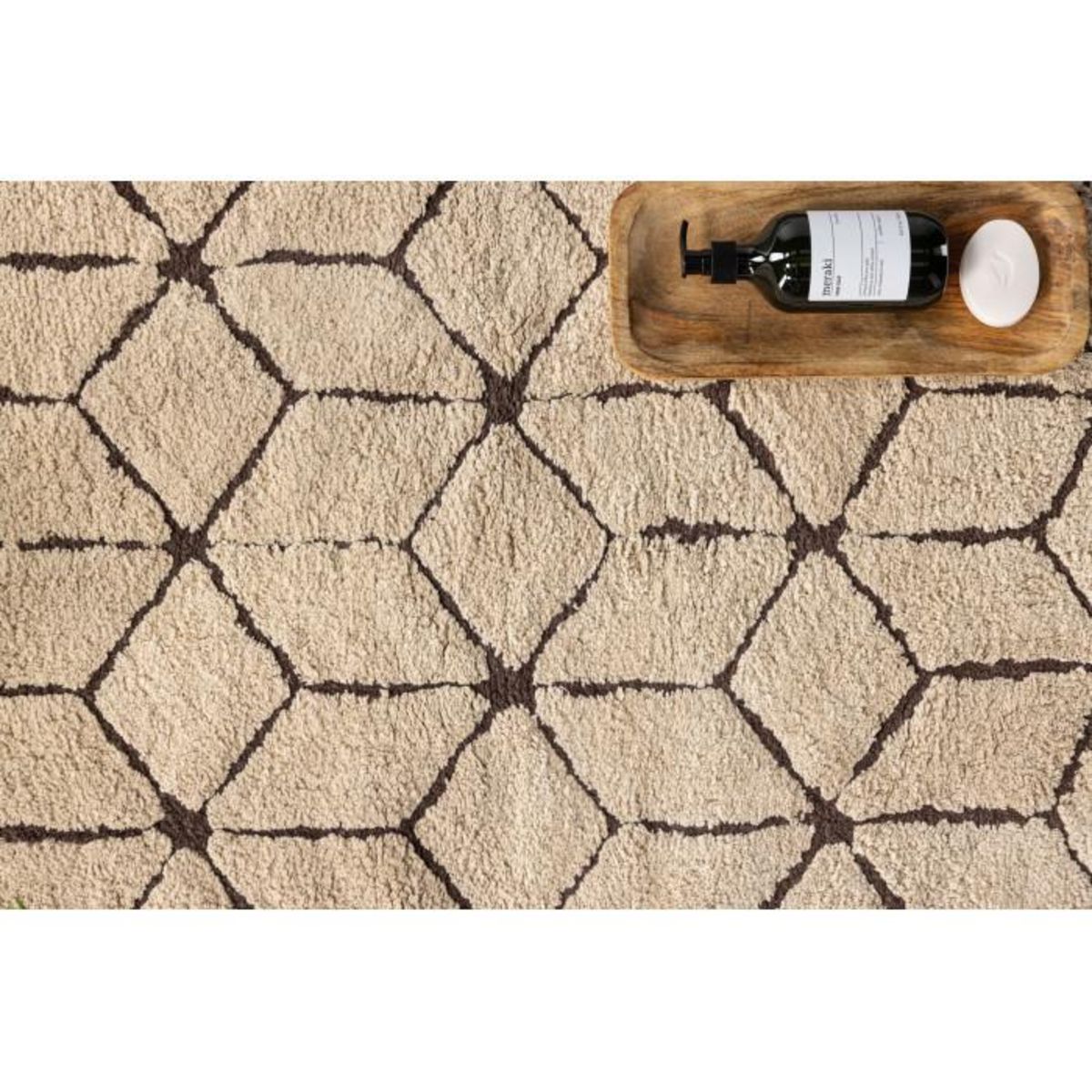 Paris Prix Tapis de Salle de Bain  Petrus  60x90cm Marron