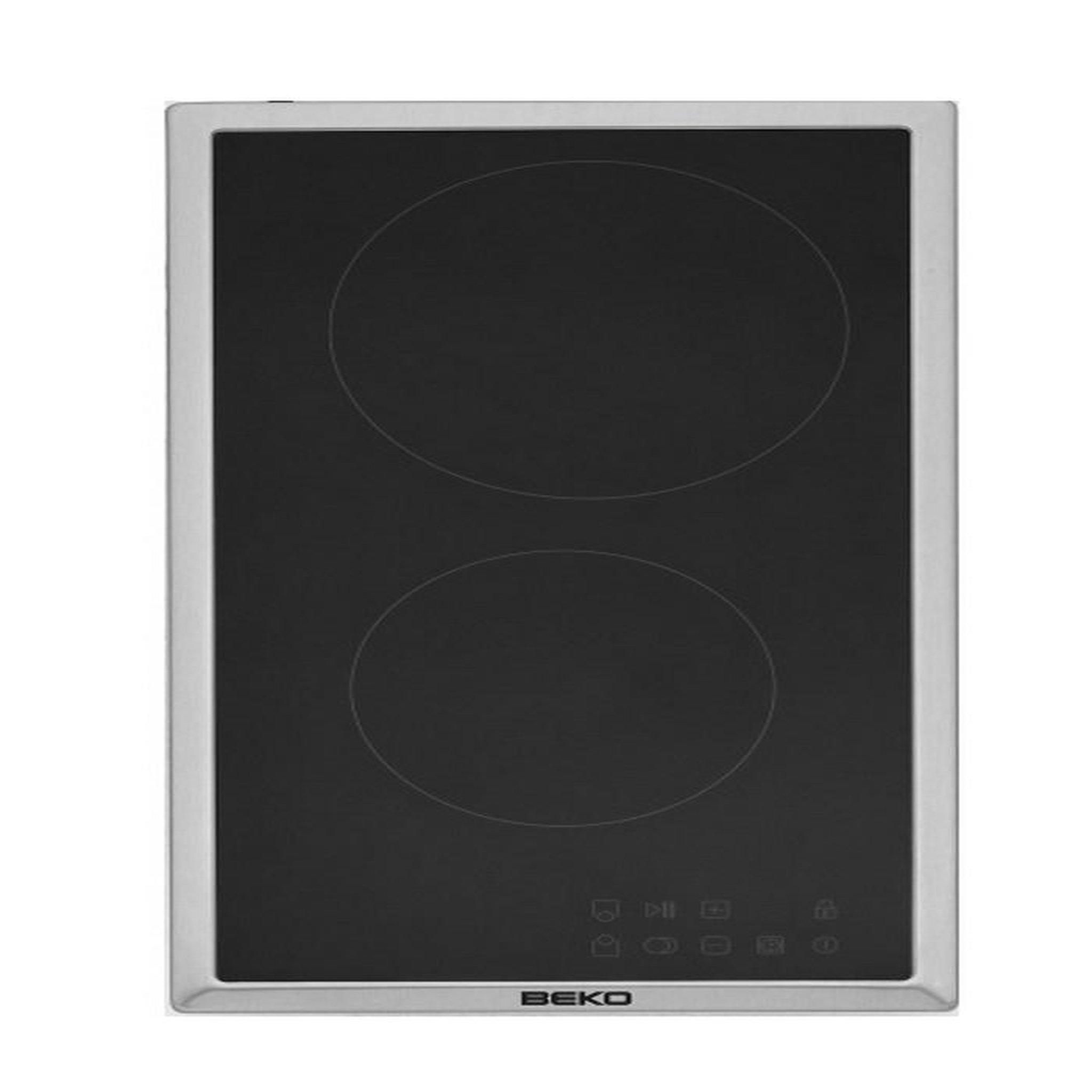Voir la diapositive 1 : Beko Table domino vitrocéramique 30cm 3000w noir - HDMC32400TX