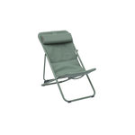 HESPERIDE Chilienne de jardin pliante MIRAEL. Coloris disponibles : Vert, Gris, Orange, Beige