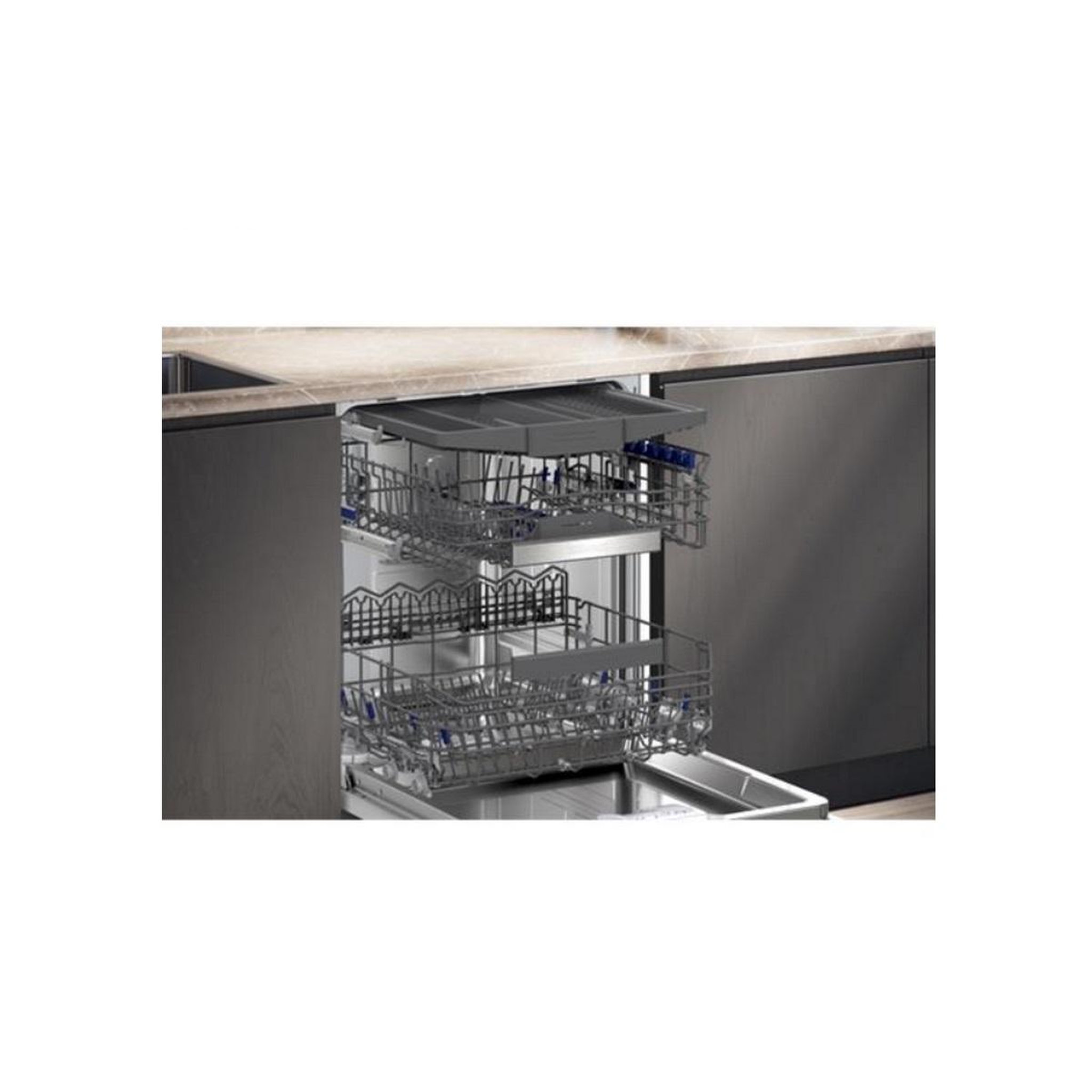 Voir la diapositive 4 : Siemens Lave-vaisselle 60cm 14 couverts 42db tout intégrable - sn55es12ce