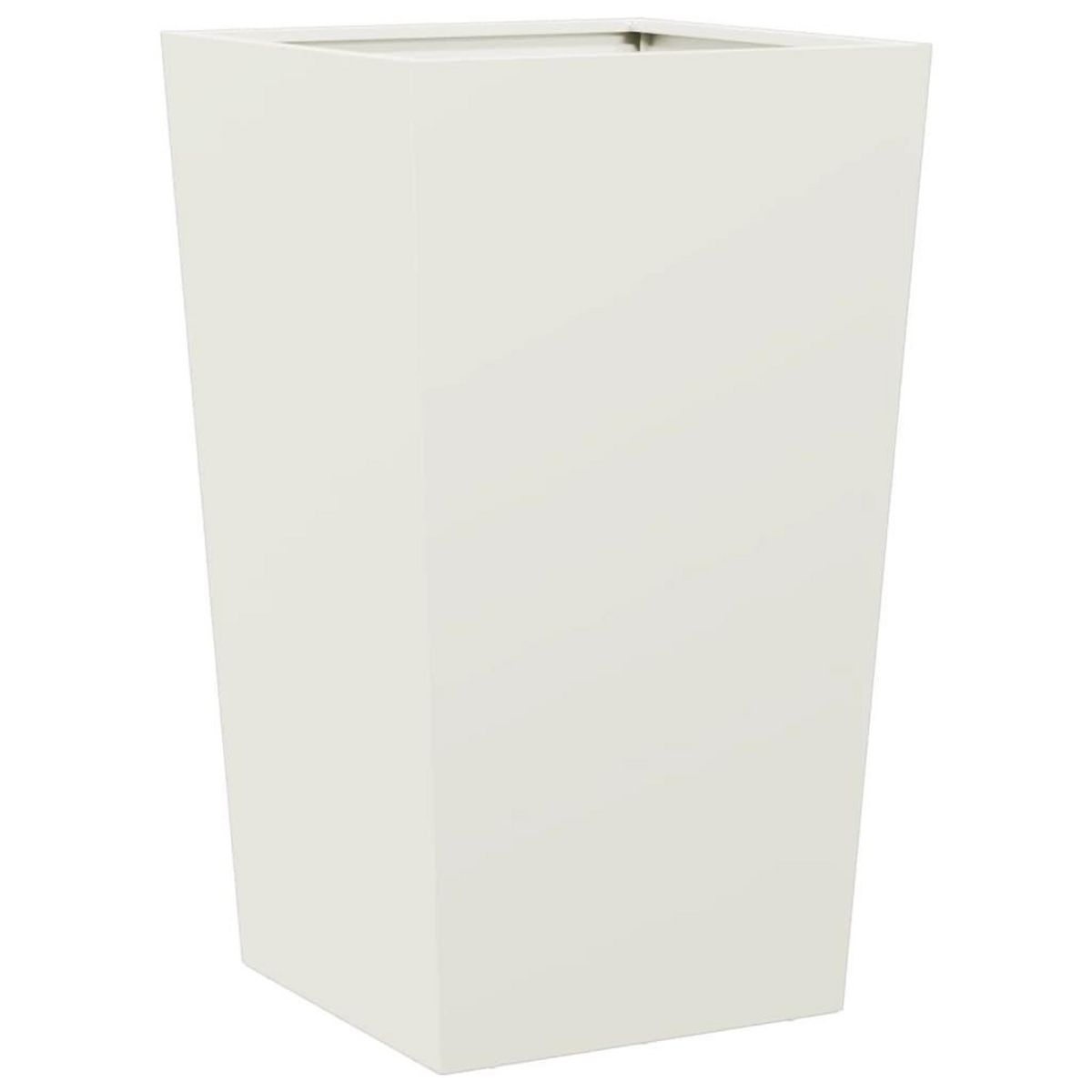 VIDAXL Jardiniere blanc 45x45x75 cm acier