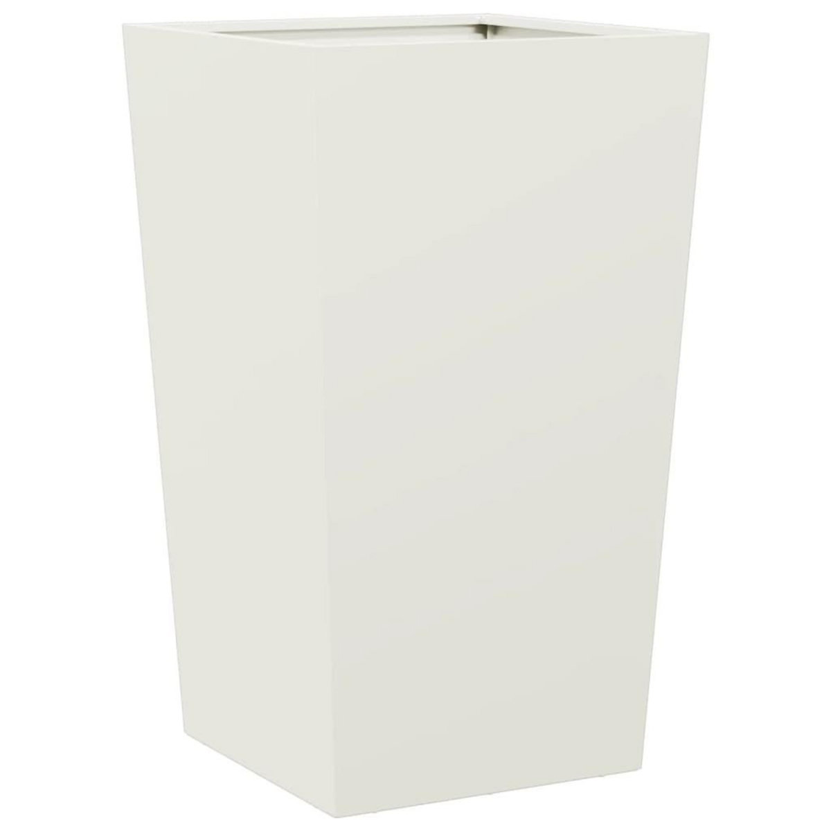 VIDAXL Jardiniere blanc 45x45x75 cm acier