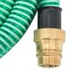 Voir la diapositive 5 : VIDAXL Tuyau d'aspiration avec raccords en laiton vert 1,1  4 m PVC
