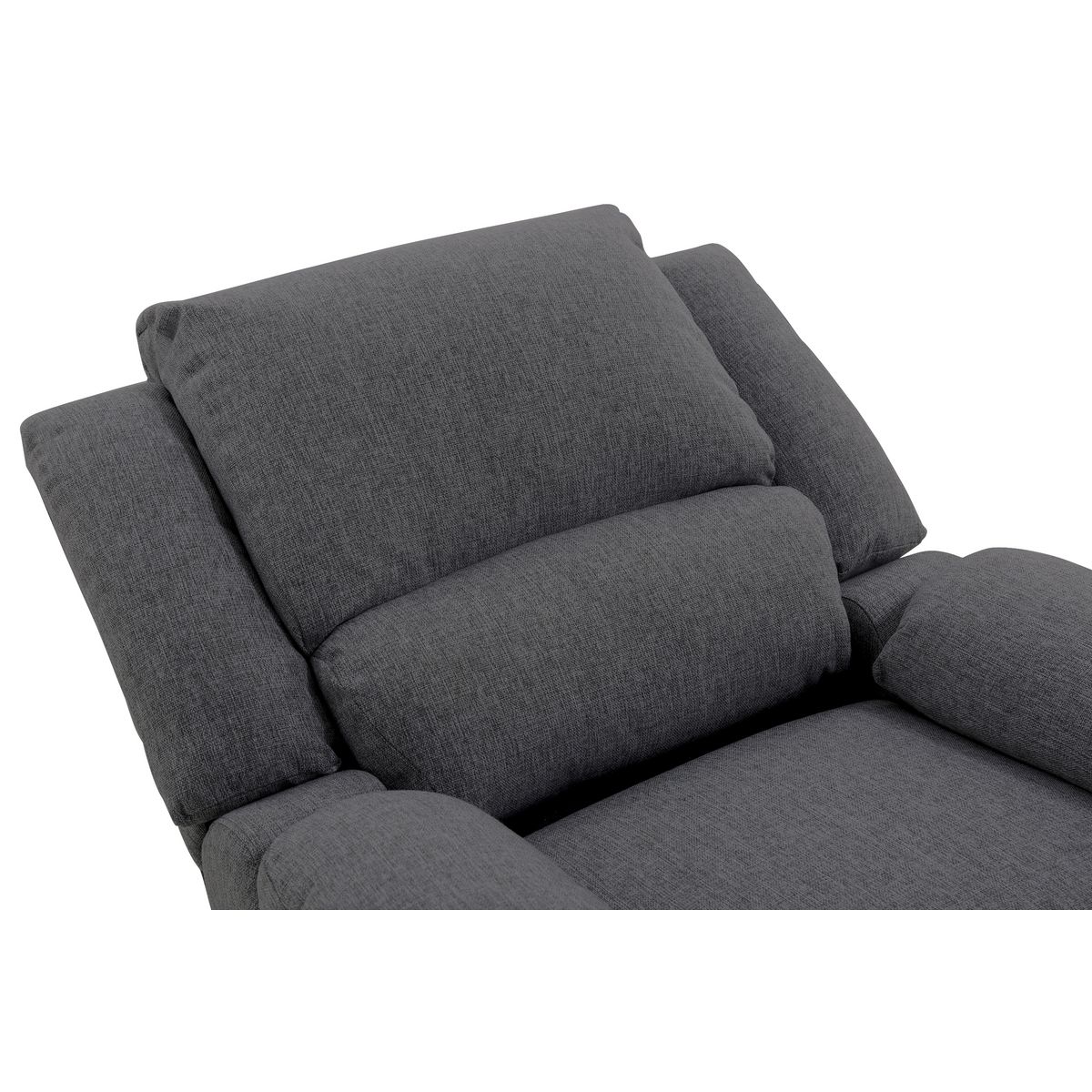 Fauteuil relax manuel HELENE tissu coloris gris anthracite