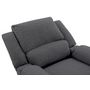 Voir la diapositive 9 : Fauteuil relax manuel HELENE tissu coloris gris anthracite