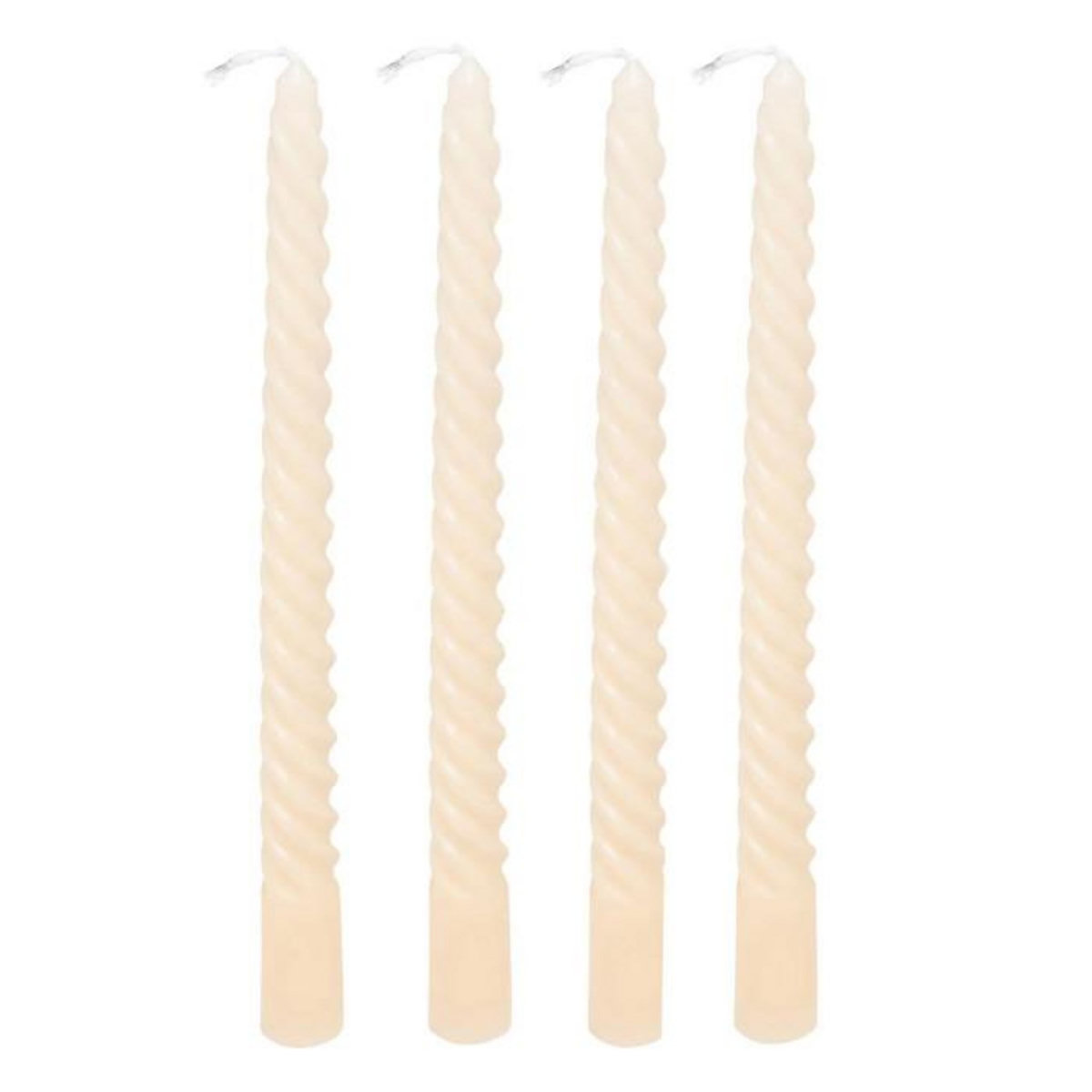 ATMOSPHERA Lot de 4 Bougies Bâton  Hugo  180g Ivoire