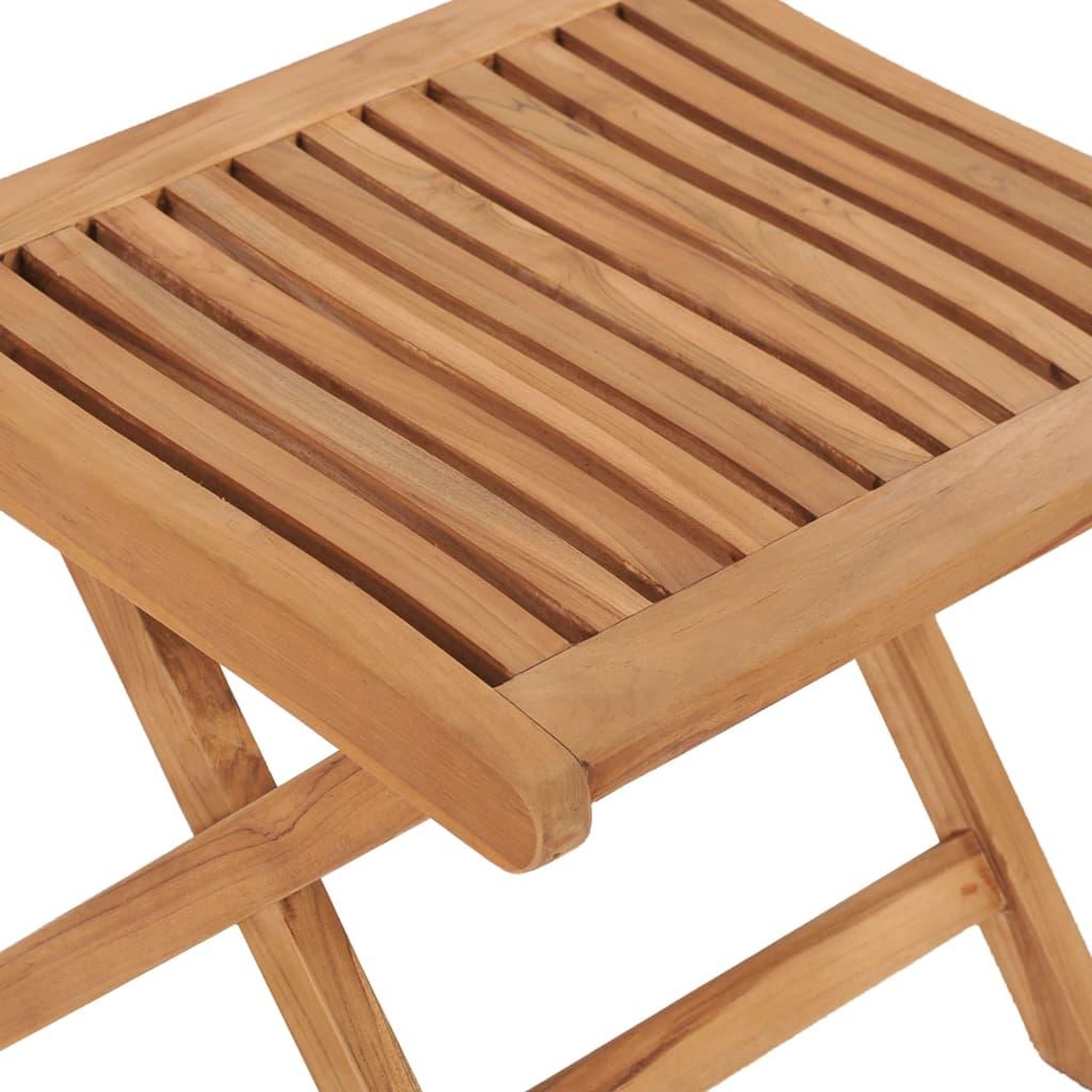 Voir la diapositive 5 : VIDAXL Repose-pied pliable 46,5x49x41,5 cm bois de teck solide