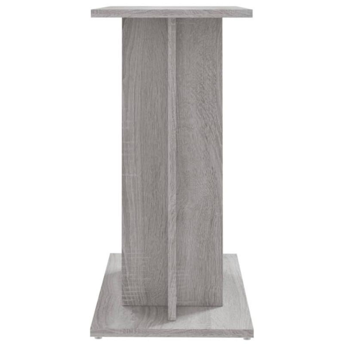 VIDAXL Support pour aquarium sonoma gris 60x30x60 cm bois d ingénierie