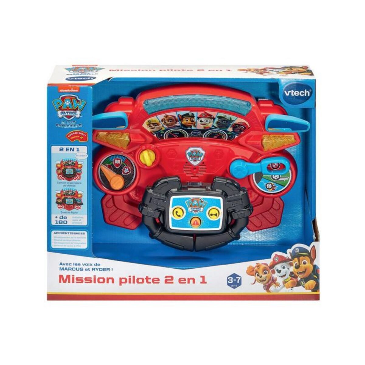 VTECH Jeu électronique Vtech Paw Patrol Pat'Patrouille Mission Pilote 2 en 1