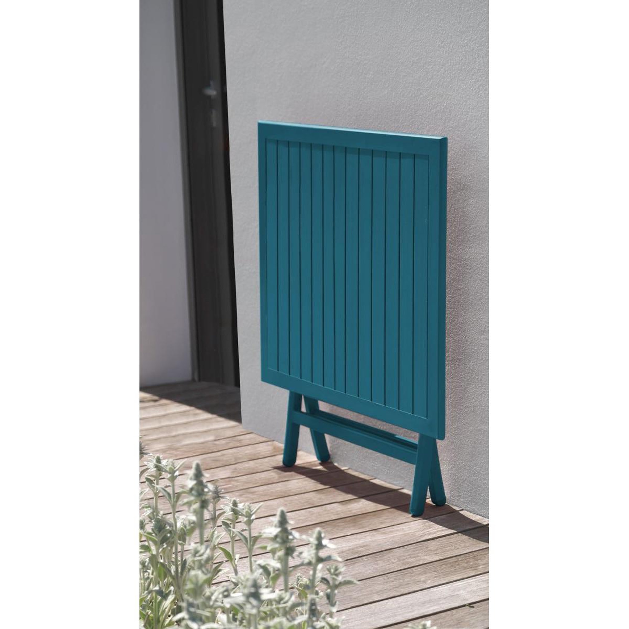 Voir la diapositive 3 : Paris Prix Table de jardin pliante  marius  70cm bleu canard