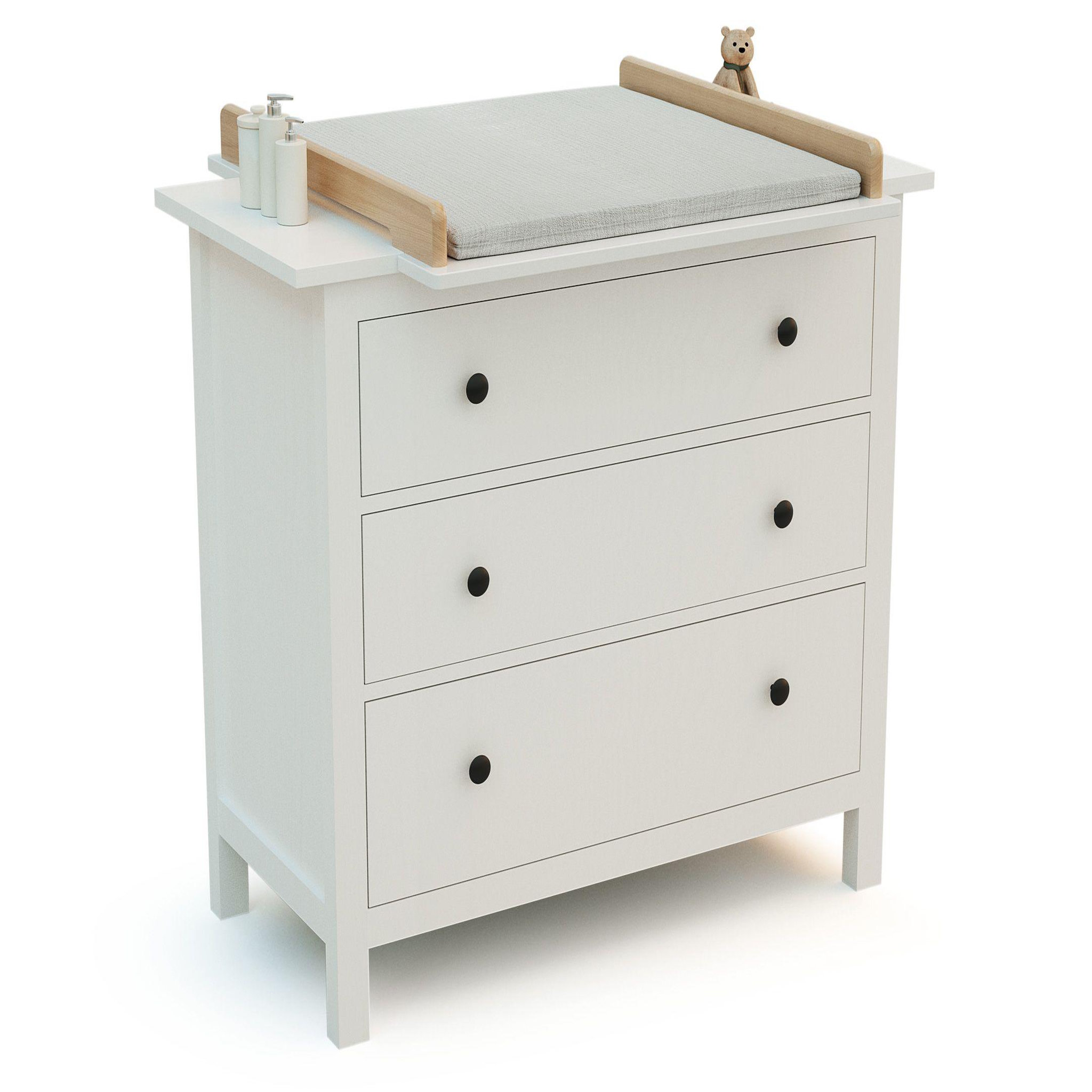 Voir la diapositive 3 : JURABABY Plan à langer universel 70 cm kira pour commode bébé