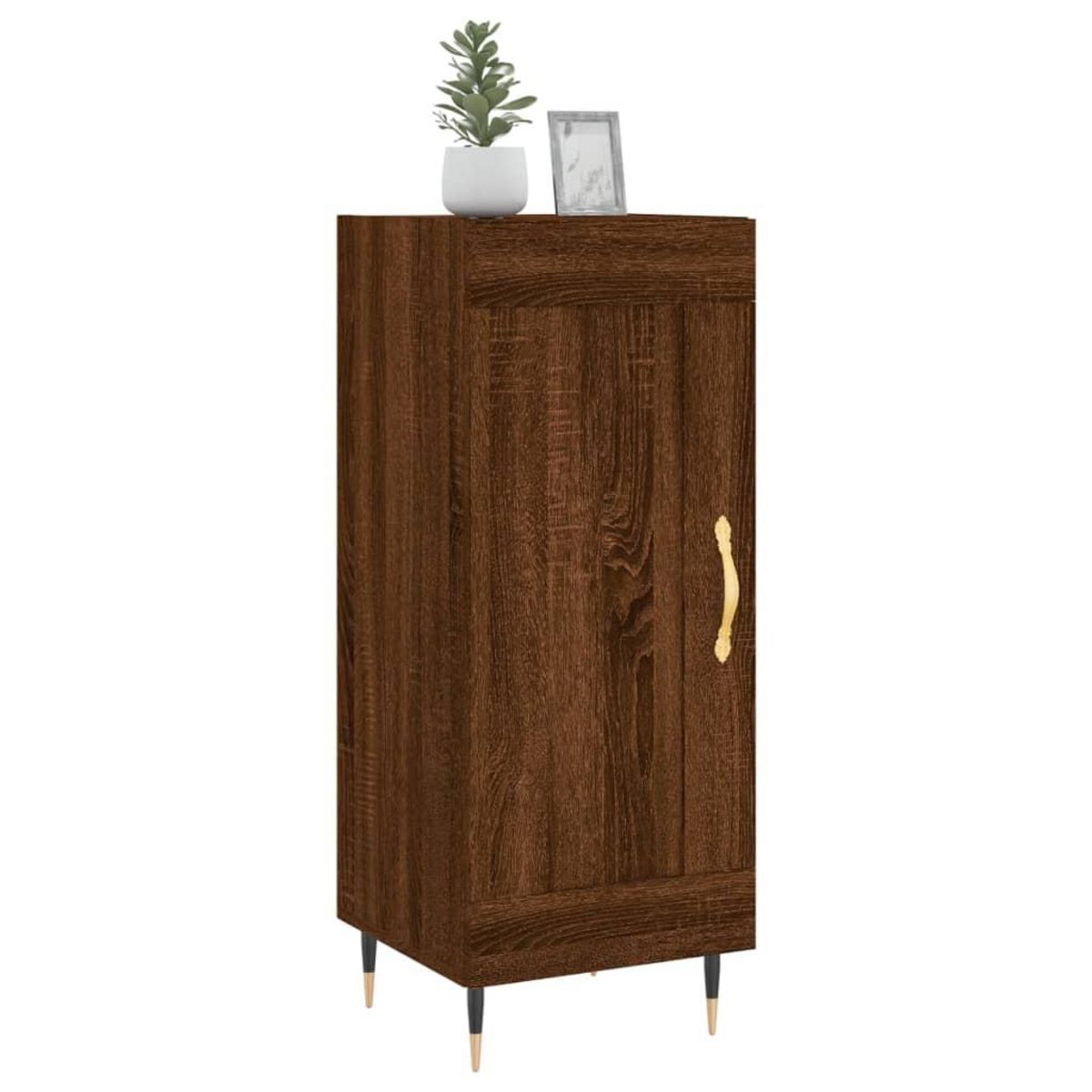 VIDAXL Buffet Chene marron 34,5x34x90 cm Bois d'ingenierie