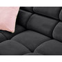 Voir la diapositive 2 : LISA DESIGN Matera - canapé d'angle droit 3 places avec têtières réglables en tissu texturé