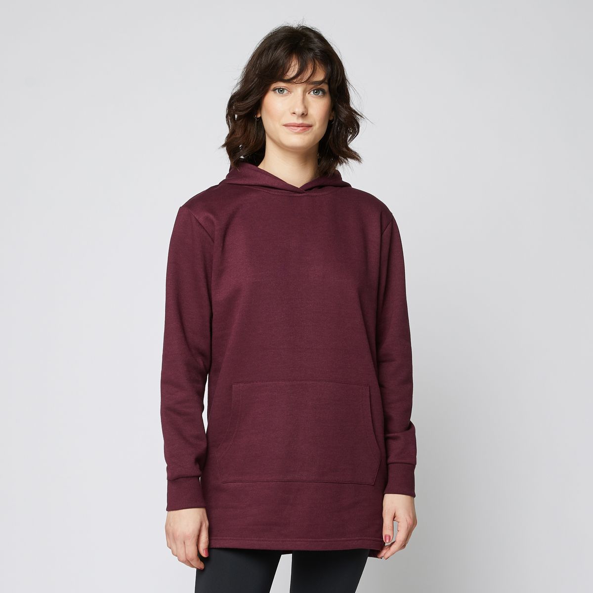 INEXTENSOSPORT Sweat long à capuche sport violet femme