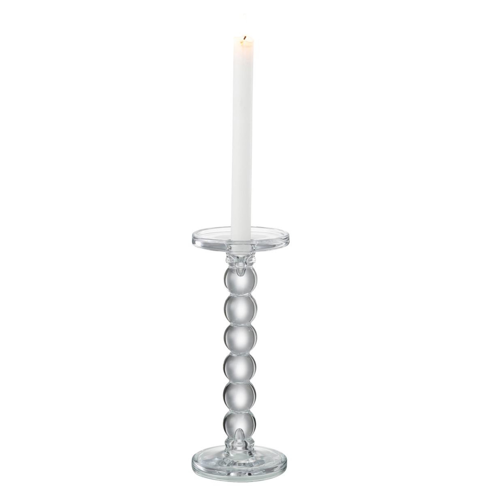 Voir la diapositive 2 : J-LINE Chandelier Design en Verre  Gouttes  26cm Transparent