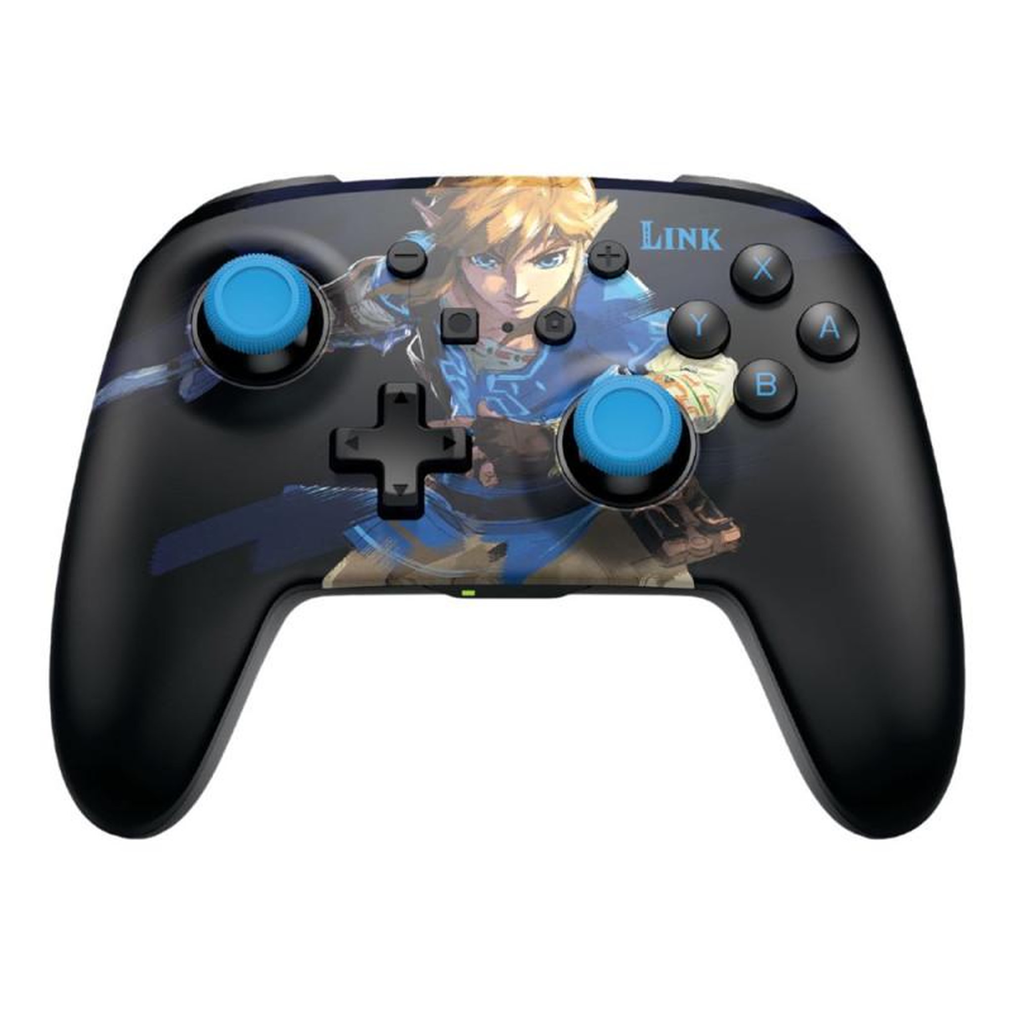 POWERA Manette sans fil PowerA Lumectra Wake Up Link pour Nintendo Switch Noir et Bleu