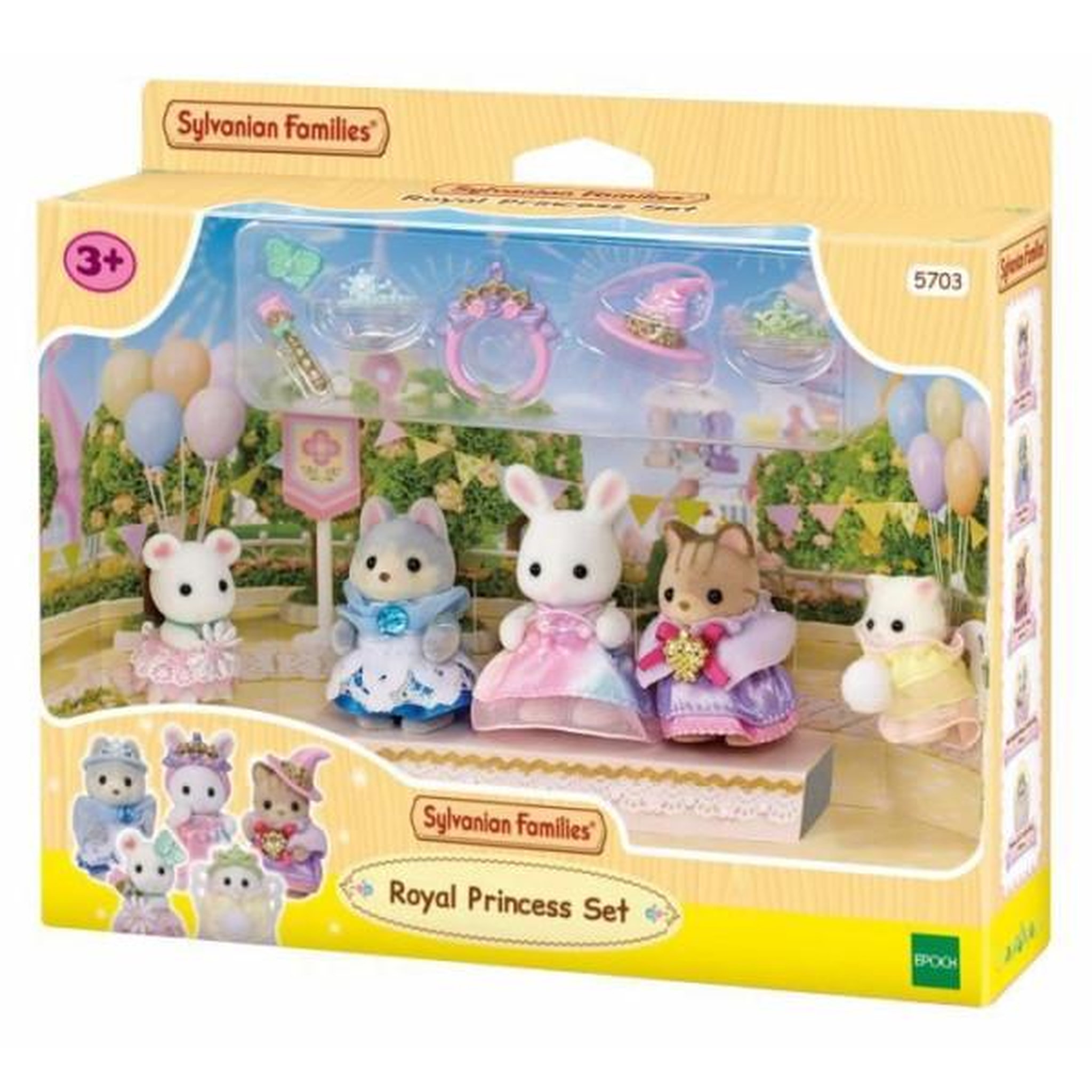 Voir la diapositive 6 : Sylvanian Families Set de 5 figurines bébés en costumes de princesses - sylvanian families - modele 5703 - mixte