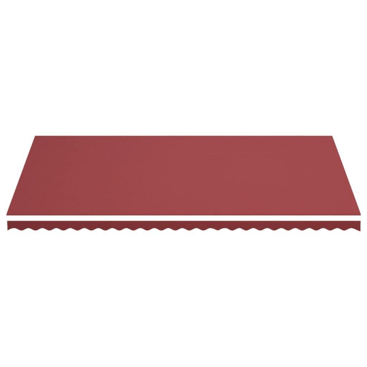 VIDAXL Tissu de remplacement pour auvent Bordeaux rouge 6x3,5 m