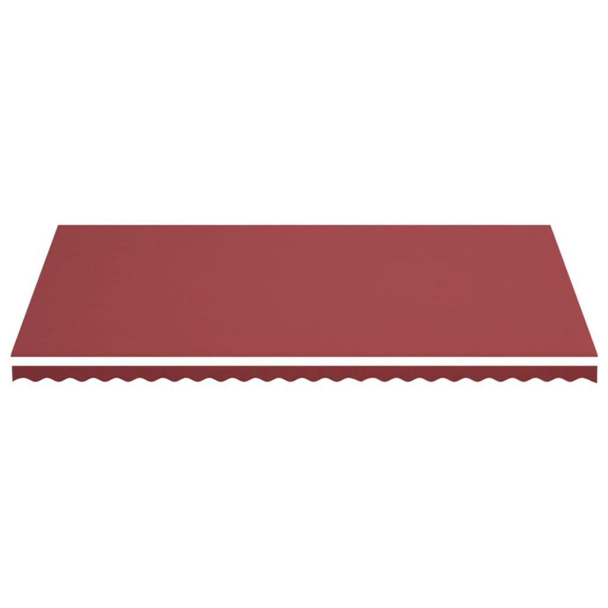 VIDAXL Tissu de remplacement pour auvent Bordeaux rouge 6x3,5 m